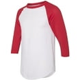 thumbnail image 2 of Augusta Sportswear Mens Baseball Jersey 2.0, 3XL, WhiteRed, 2 of 3