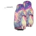 thumbnail image 6 of Yiaed Colorful Cloud White Horse Print Car Seat Covers,Universal Auto Seats Protector Fits for Car,SUV Sedan,Truck,Automotive Seat Covers & Accessories(Two packs), 6 of 7