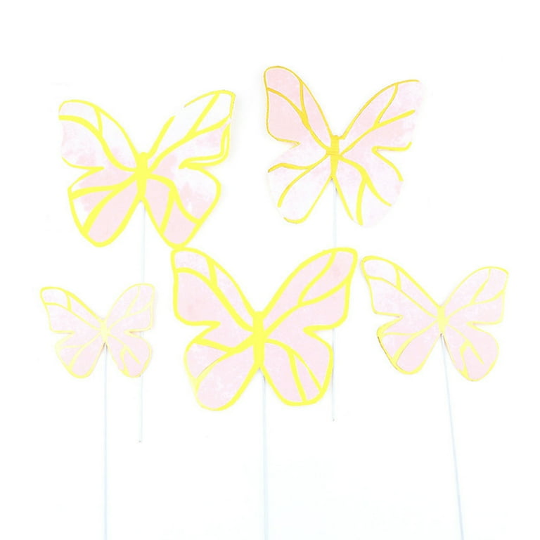 Farfi Cake Topper Butterfly Design Cake Decor Ornament Creative Baking  Accessories for Party 