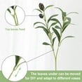 thumbnail image 3 of TETOU 10pcs Faux Olive Leaves Stem for Vase 10.6" Artificial Plant Olive Branch Home Office Wedding Greenery Decoration, 3 of 8