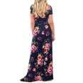 thumbnail image 4 of Mother Bee Maternity Short Sleeve Faux Wrap Dress with Adjustable Belt, 4 of 4