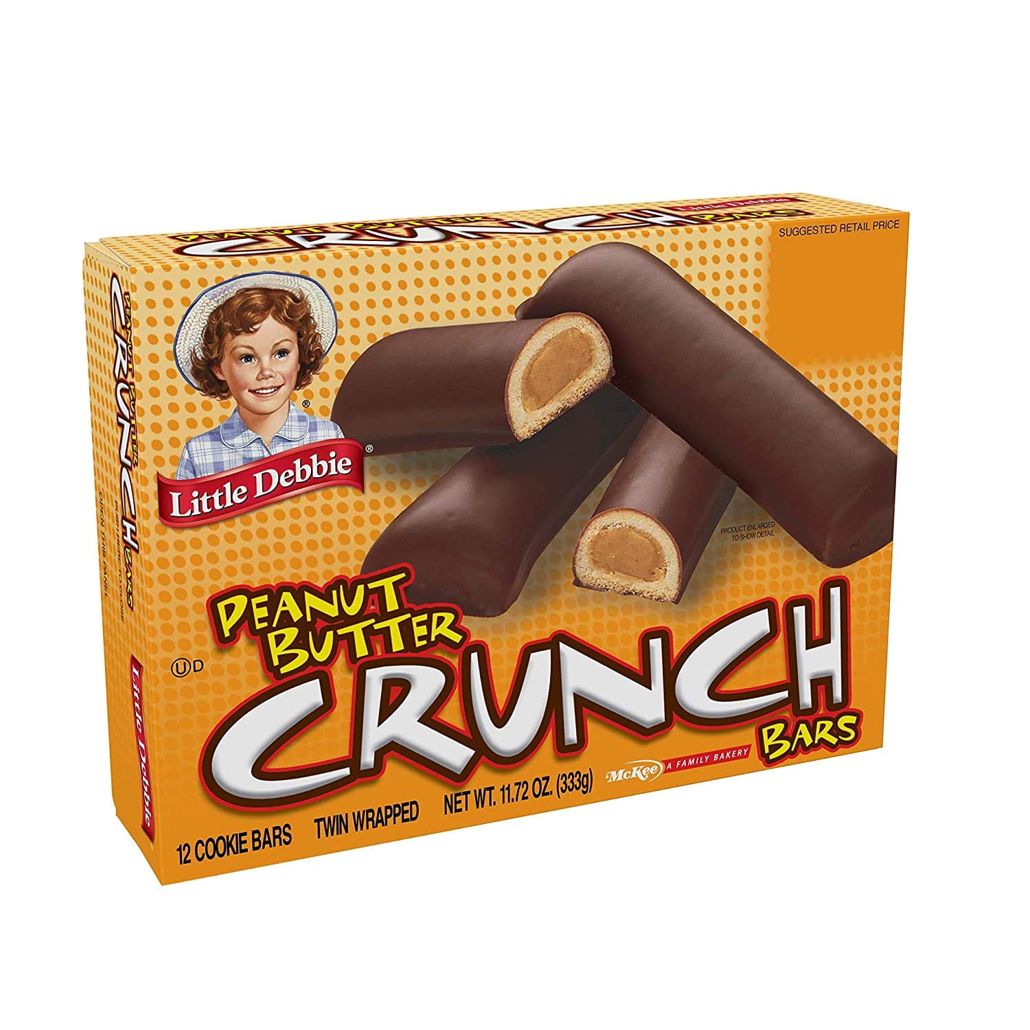Little Debbie Peanut Butter Crunch Bars 11.72 Oz (16 Boxes)