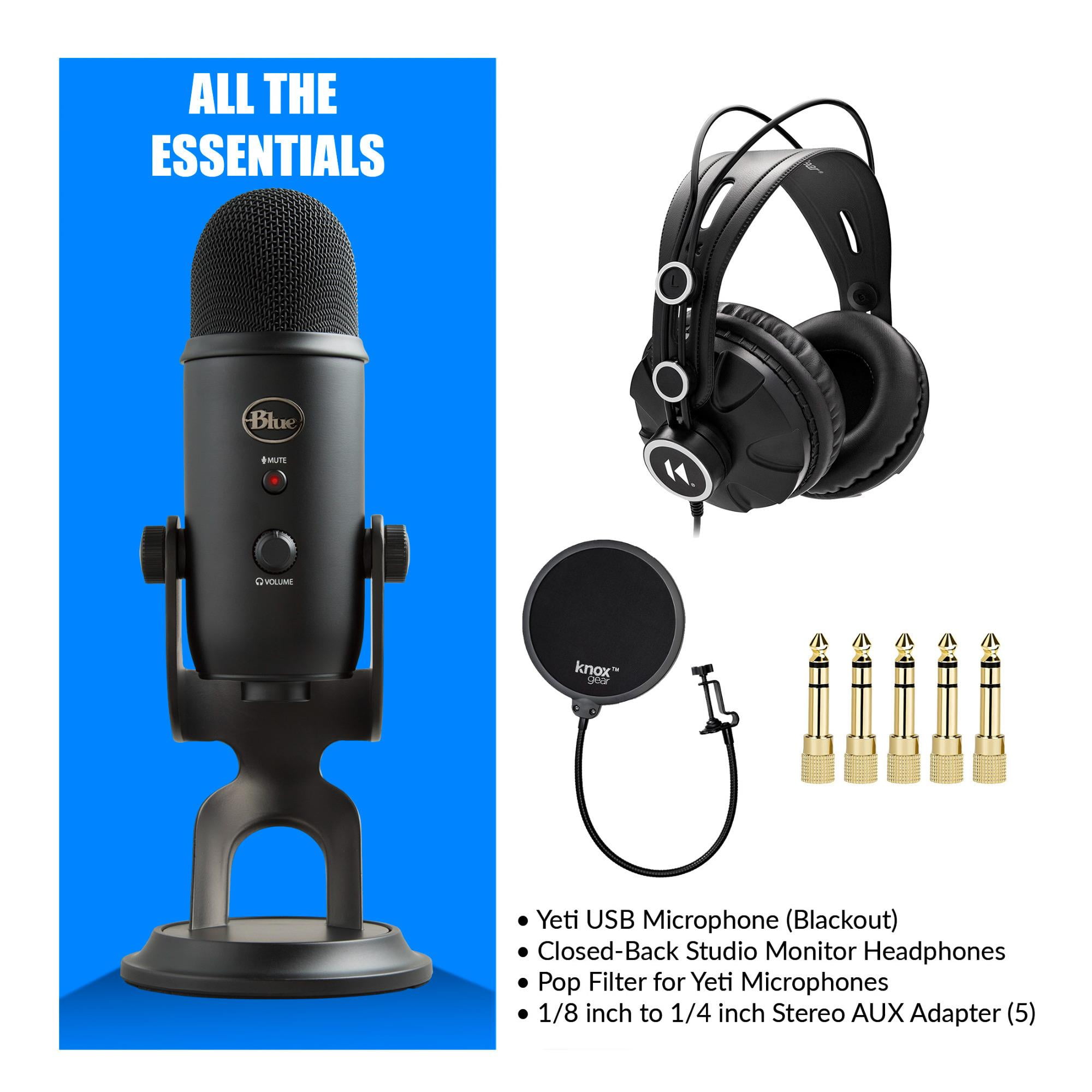 Blue Yeti X Professional USB Microphone, Blackout at Gear4music