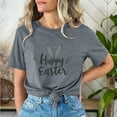 thumbnail image 2 of cllios T-Shirts de Pâques pour Femmes Mignons Joyeuses Pâques T-Shirts Graphiques à Lettres Manches Courtes T-Shirts Basiques Légers Col Rond T-Shirts d'Entraînement Cadeaux de Pâques pour Femmes, 2 of 6
