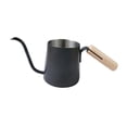 thumbnail image 4 of Cafetera de goteo con hervidor de agua de 250 ml, mango de madera anticalor, boquilla de 4 mm, cisne Negro, 4 of 9