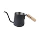 thumbnail image 4 of Cafetera de goteo con hervidor de 250 ml, boquilla de mango de madera anticalor de 4 mm y cuello de cisne Negro, 4 of 9