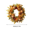 thumbnail image 2 of Fall Wreath Decorations Thanksgiving Front Door,Fall Wreaths for Front Door with Hydrangea,Peony,Pumpkins,Fall Decorations for Home,Fall Door Wreath Decor for Autumn,Harvest,Halloween, 2 of 6
