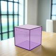 thumbnail image 4 of OUNONA Ballot Box 12x12x12in Acrylic Purple Square Raffle Ticket Box With Slot For Special Occasions 1Pcs, 4 of 8