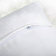 thumbnail image 4 of Phantoscope Merino Style Faux Fur Series Decorative Throw Pillow Cover, 18" x 18", White, 2 Pack, 4 of 4