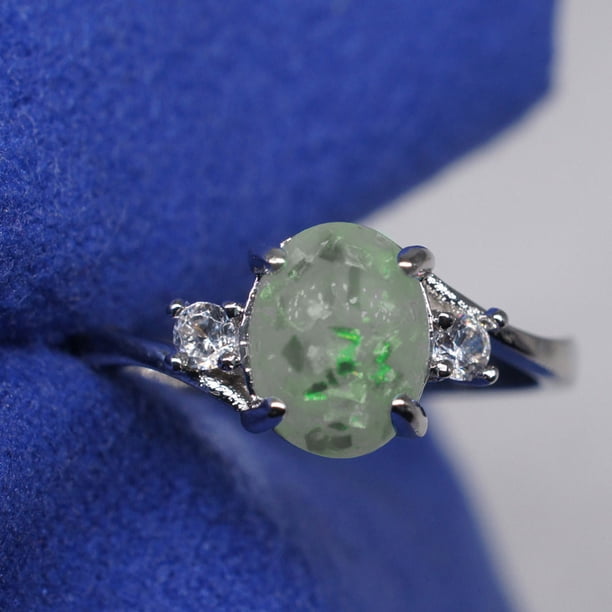 Anillos para mujer, regalos para mujer, exquisita joyería de ópalo de fuego de corte ovalado para mujer, regalo de cumpleaños, anillo de moda para fiesta nupcial