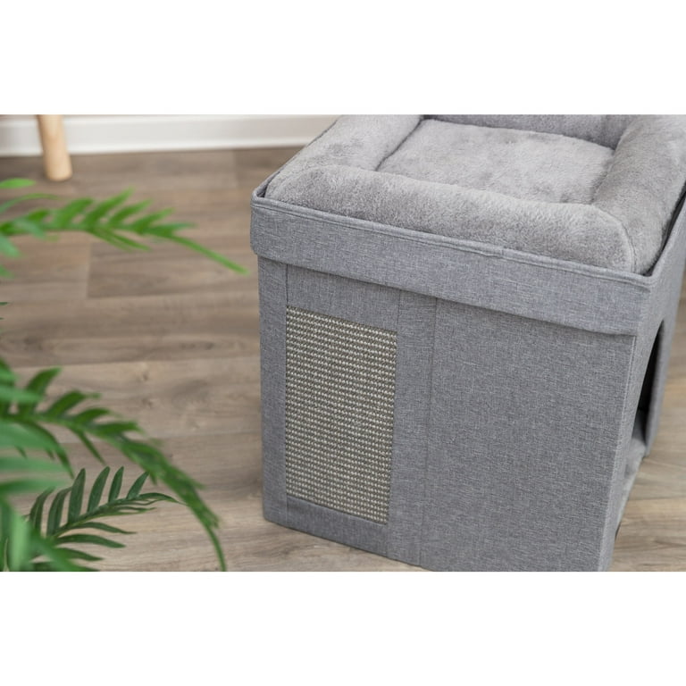 Kei condo｜ピッチャー TRIXIE Crazy Cube Stackable 1-Story Indoor Cat Condo, Cat