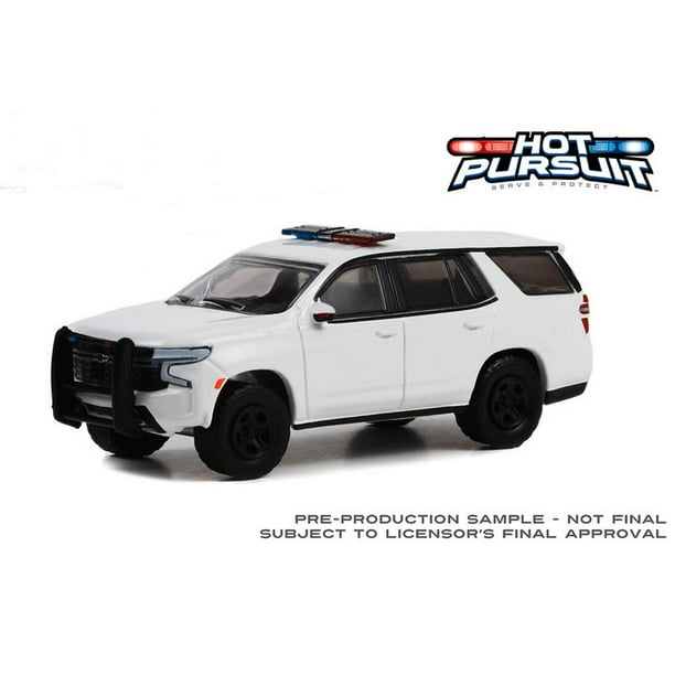 Greenlight Collectibles 1/64 Blank White 2022 Chevrolet Tahoe Police
