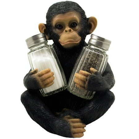 Decorative Monkey Gl Salt And Pepper Shaker Set With Holder Decorative Monkey Gl Salt And Pepper Shaker Set With Holder Figurine For Tropical African Jungle