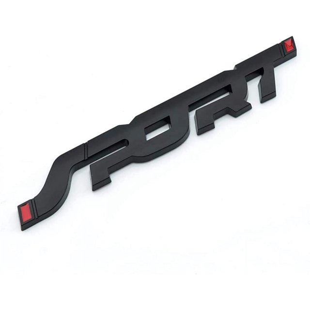 Emblema deportivo de aleación, juego de 2 pegatinas con logotipo del maletero trasero del ala lateral del coche, compatibles con Signe, Citroën, Renault, Benz, Audi, Toyota, Honda, Nissan (NEGRO)