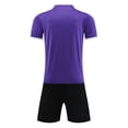 thumbnail image 6 of Lumosvexa Boys Outfit Sets 2 Piece, Graphic T-Shirt and Shorts Kids Summer Football Activewear Purple 8, 6 of 6