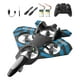 thumbnail image 5 of Avión de control remoto portátil, 2 velocidades, ajustable, helicóptero de , juguete volador para exteriores, aeronave de fija. Azul con 2 pilas, 5 of 7