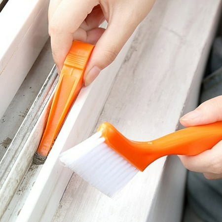 

Kitchen gadgets 2 In 1 Multipurpose Window Track Cleaning Brush Keyboard Dust Shovel OR CHMORA