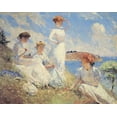 thumbnail image 2 of Benson, Frank Weston 32x26 White Modern Wood Framed Museum Art Print Titled - Summer, 2 of 4