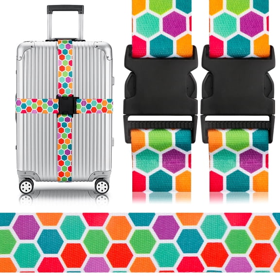 Gutsdoor Luggage Straps Adjustable Suitcase Belt Travel Bag Accessories Durable Travel Luggage Strap 1.96 in W x 6.4 ft L