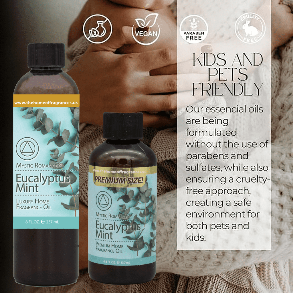 Mystic Romance Premium Home Fragrance Oil Scent EUCALYPTUS MINT SET 8FL+ 4FL+2FL.OZ 427 ML