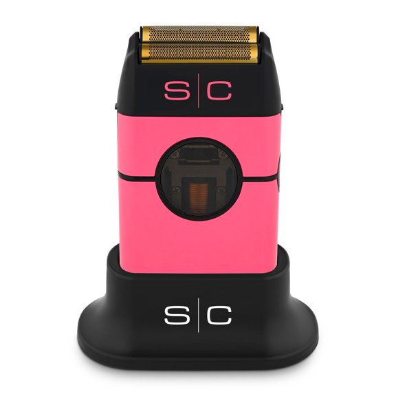 Afeitadora StyleCraft Instinct Metal inalámbrica de doble lámina con motor vectorial IN2, control de par intuitivo, recargable por USB-C (rosa)