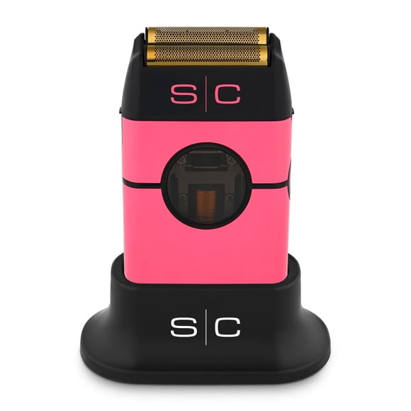 Afeitadora StyleCraft Instinct Metal inalámbrica de doble lámina con motor vectorial IN2, control de par intuitivo, recargable por USB-C (rosa)