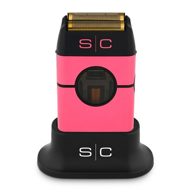 Afeitadora StyleCraft Instinct Metal inalámbrica de doble lámina con motor vectorial IN2, control de par intuitivo, recargable por USB-C (rosa)