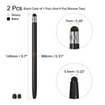 thumbnail image 2 of 2uds Óptica Punta Lápices para Táctil Pantallas con 4 Extra Puntas Capacitivo Óptica Punta Universal Tableta Lápiz Sensibilidad Precisión, Negro Plata, 2 of 7