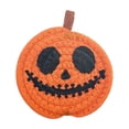 thumbnail image 2 of LNOGEUPG Halloween Woven Cotton Rope Jack O Lantern Trivet Mat, Skull Eye Big Grin Pumpkin Face Non-Slip Heat Resistant Pot Holder, Washable Spooky Themed Hot Dish Pad for Kitchen Dining Table, 2 of 6