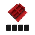 thumbnail image 4 of Caja de naipes de cuero PU perfecl capacidad para más de 910 tarjetas negro rojo, 4 of 8