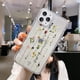thumbnail image 3 of Flower Phone Case For iPhone 13 Case iPhone 11 12 14 15 Pro Max 12 13 Mini 7 8 Plus SE 2020 XR XS X Shockproof Clear Soft Cover, 3 of 5