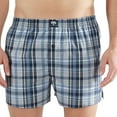 thumbnail image 2 of CECEBA calzoncillos tejidos para hombre, paquete de 4 - ropa interior, pantalones, algodón, logo, a cuadros, unicolor Azul XL (X-Large), 2 of 3