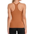 thumbnail image 7 of Charmo Women's Ribbed Camisole Workout Tank Tops with Built in Bra Basic Undershirt, 7 of 7