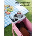 thumbnail image 2 of Half Topper Tray for Bogg Bag X Large, EVA Phone Holder and Cup Holder Compatible with 40oz Tumbler, Organizer Tray Accessory for Beach Tote Bag, 2 of 7