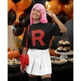 thumbnail image 2 of Tstars Team Rocket Inspired Shirt Costume Adult Halloween Shirts for Women Black Small, 2 of 5