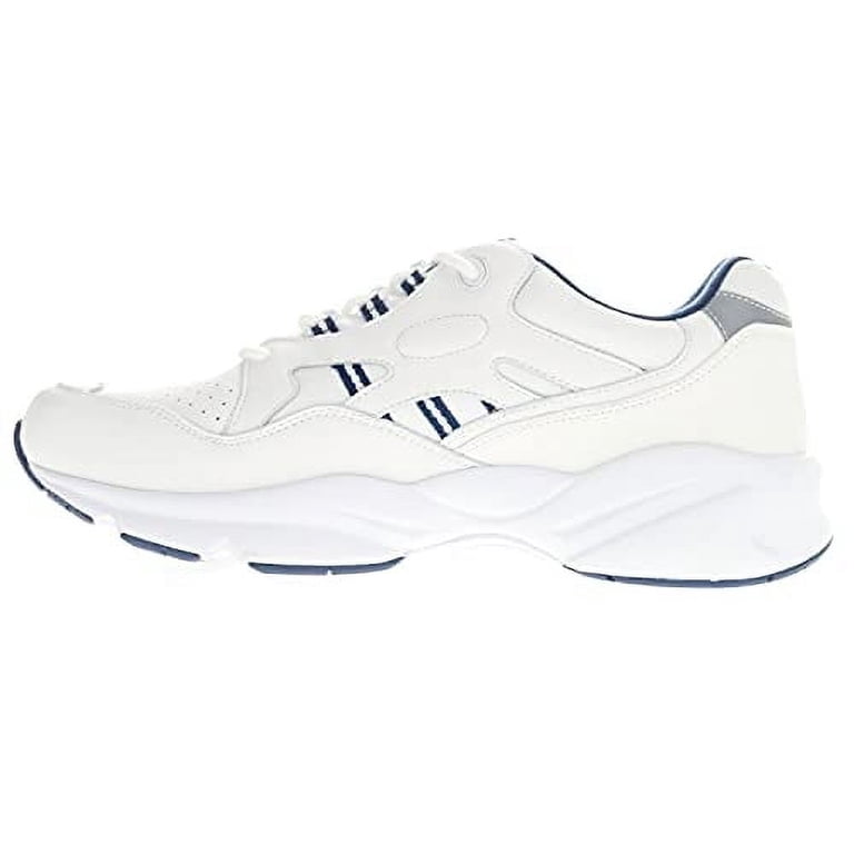Propet Stability Walker Men\'s Size 8 Shoes White Comfort Walking Sneaker Stability Walker Leather Walking Shoe | Men main image 3