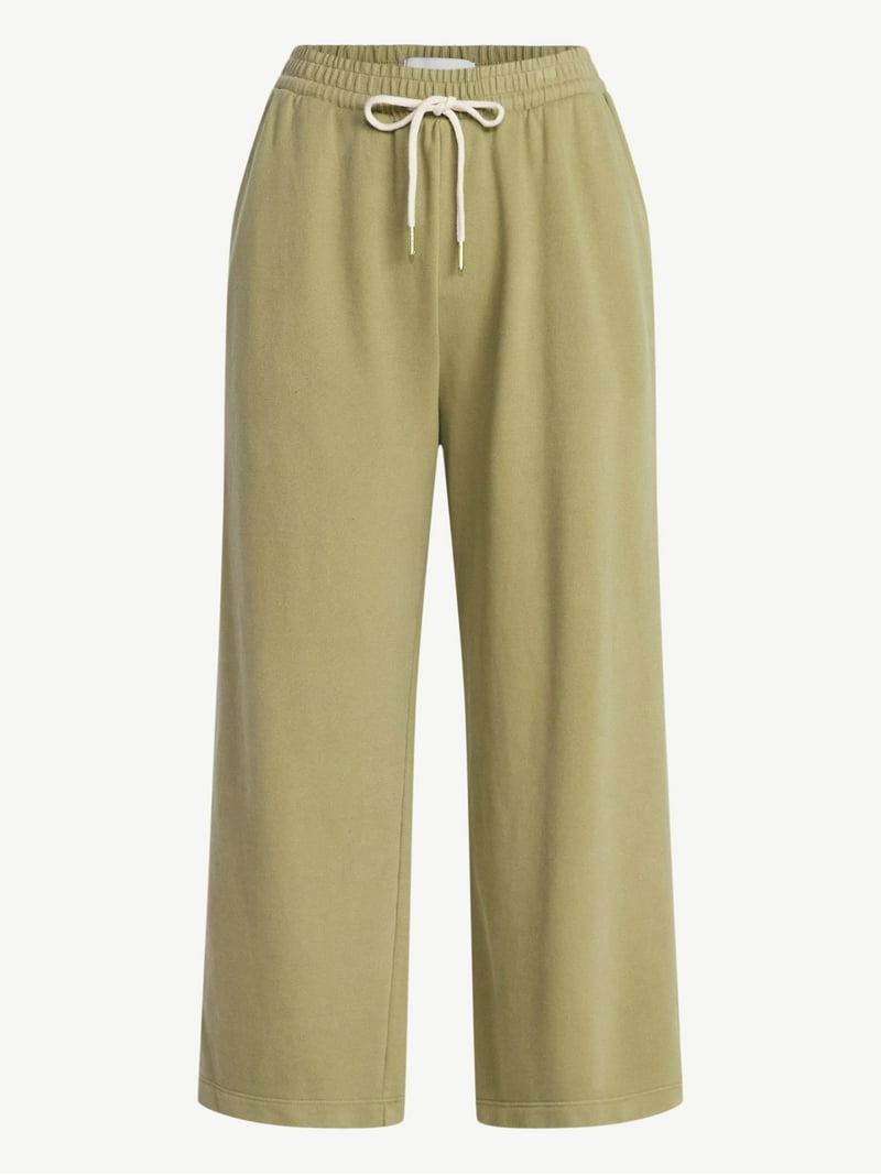 Free Assembly Women's and Women's Plus Cropped Sweatpants, 23