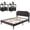 Black Nightstand, variant on VECELO 3-Piece Bedroom Sets Upholstered Platform Bed Frame and 2 Nightstand