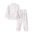 thumbnail image 2 of Bingfone Men'S Pajama Set 2 Piece Loungewear Pjs, Long Sleeve With Pajama Pants-Breast Cancer Awareness (4), 2 of 9