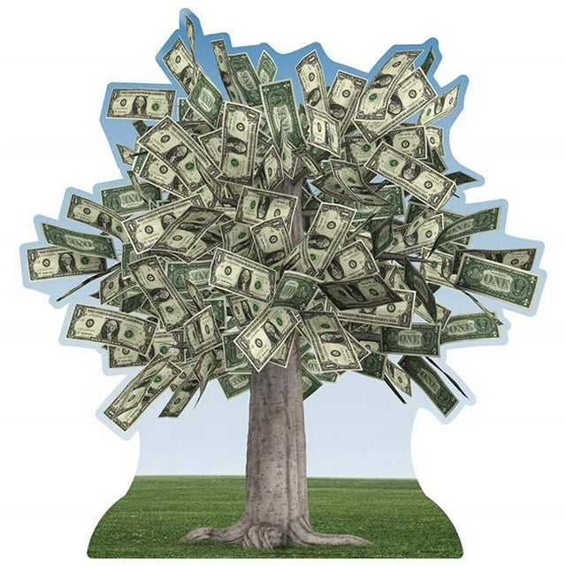Star Cutouts SC2108 Argent Arbre Carton Découpe Standup