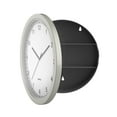 thumbnail image 5 of Trademark Home Clock Safe - 10-Inch Battery-Operated Analog Clock with Hidden Wall Safe for Jewelry, Cash, Valuables, More, Silver, 5 of 6