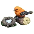 thumbnail image 4 of pitrice Miniature Bird Statue Arts Crafts Bird Animal Model Ornament Decor 2Pcs A, 4 of 8