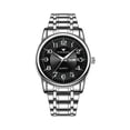 thumbnail image 2 of Resicozy Watches for Men Silver Stainless Steel Strap Wrist Watch Round Dial Daily Watch Easy to Large Numbers B One Size, 2 of 3