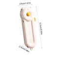 thumbnail image 3 of Pelador de cocina y cuchillo para frutas dos en uno con succión magnética, acero inoxidable, plegable, multifuncional, incluye orificio para colgar, disponible en rosa, blanco, café., 3 of 6