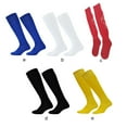 thumbnail image 4 of Guardurnaity 1 par de calcetines deportivos de fútbol por encima de la rodilla, medias inferiores de toalla, calcetín de fútbol para adultos y Medias Rojo, 4 of 6