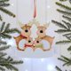 thumbnail image 3 of Adorno de árbol de Navidad familiar personalizado, colgantes de Navidad surtidos, lindo ciervo, regalo de invierno, decoraciones navideñas duraderas, 3 of 4
