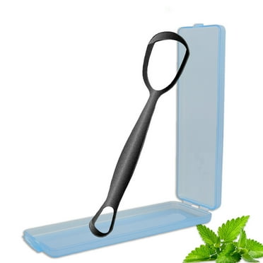 RAGUPEL 2Pcs Tongue Scraper,Metal Tongue Scraper,Oral Care,Double-Effect Bad Breath Treatment for Adults,Tongue Cleaner