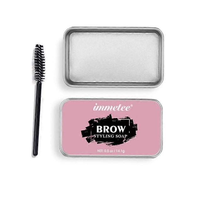 Long Lasting Eyebrow Soap Wax Dense Eyes Brow Transparent Makeup Styling Gel Wax with Brushes
