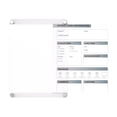 thumbnail image 2 of Ghent Graphics Slide Changeable Glass Dry Erase Board Non-Magnetic Vert 36x24, 2 of 5