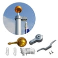 thumbnail image 4 of Deluxe Outdoor Flagpole Accessories Kit with Gold Ball Ornament and Rope, 4 of 7